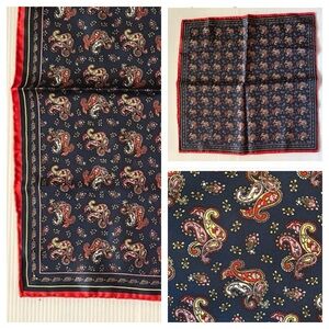 Vintage Neck Scarf or Pocket Square Insert